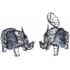011 0818 Small Egg Basket Silver Pcs